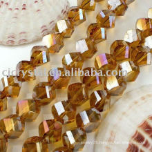 2014 Faceted Crystal Twist Beads,glass glass bead
